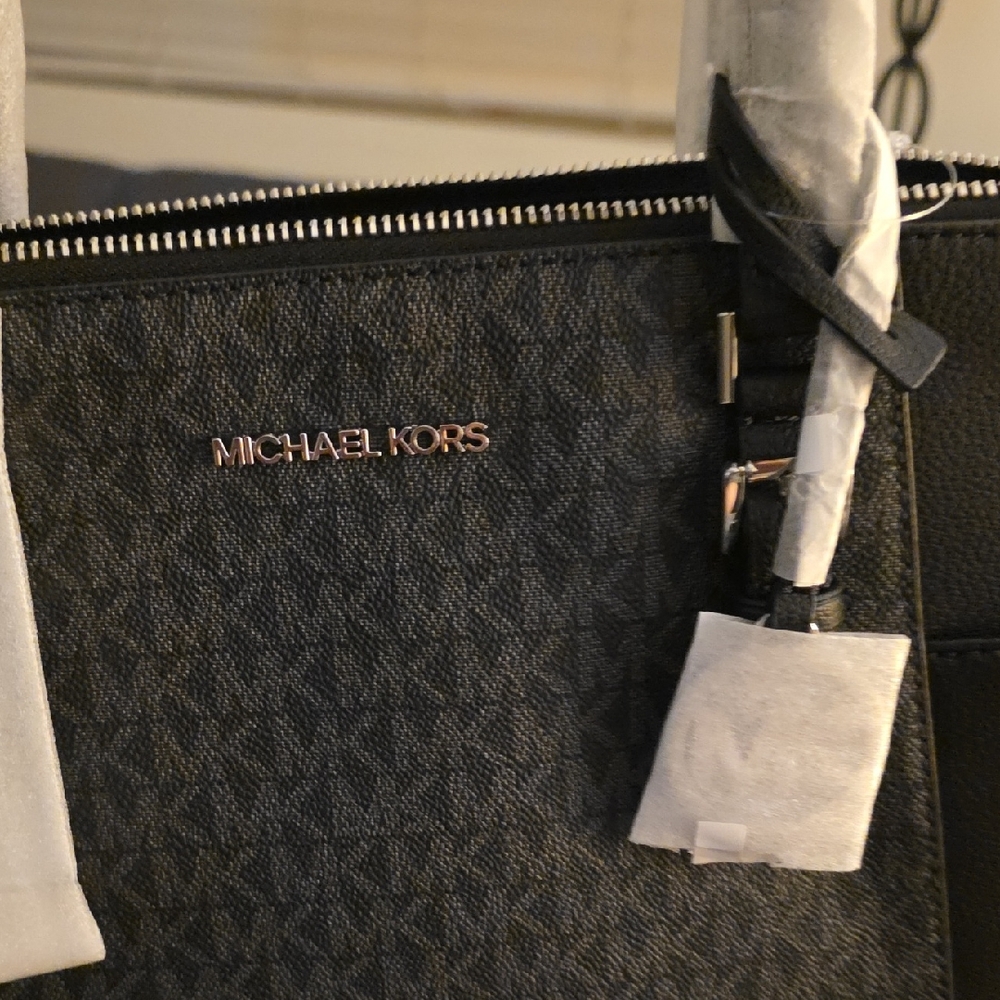 NWT Michael Kors Textured Black Tote